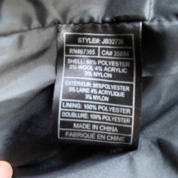 Jack gray and black striped pea coat size M - Picture 10 of 14